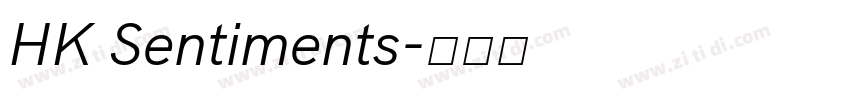HK Sentiments字体转换
